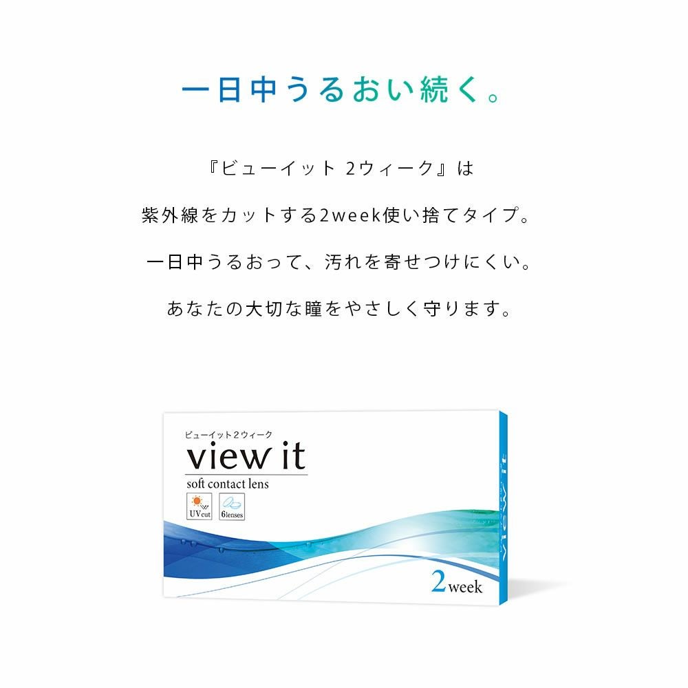 公式】 ビューイット ツーウィーク クリアコンタクトレンズ ケア用品